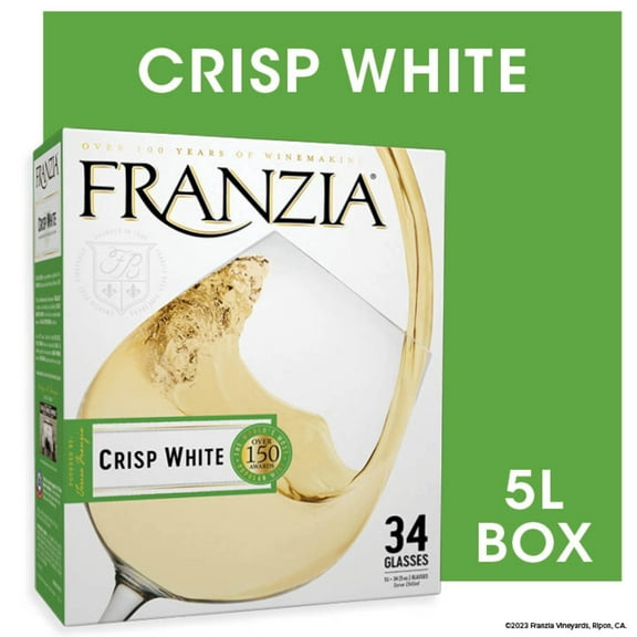 Franzia Crisp White House Favorites International, 5 L Bag in Box, 9% ABV