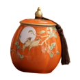 thumbnail image 1 of Frasco de almacenamiento de té, tarro de almacenamiento de té sellado, bote de té de cerámica decorativo elegante pintado a mano esmaltado chino para Naranja mayimx Contenedor de tarro de almacenamiento, 1 of 9