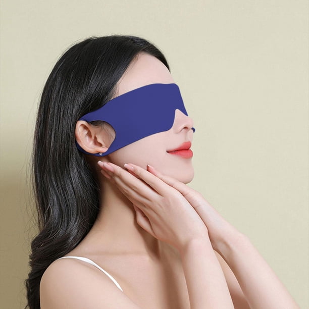 para dormir, cómoda, cubierta para los ojos, cubierta opaca para sombra de ojos con los ojos vendados para el hogar, viajes, tren, relajación, Azul Fernando Funda para dormir