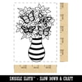 thumbnail image 2 of Butterfly Flower Bouquet Rectangle Rubber Stamp Stamping Scrapbooking Crafting - Large 2.5in, 2 of 7