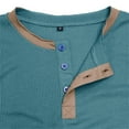 thumbnail image 7 of Clothing Henley T Shirts for Men Long Sleeve Button Henley T-Shirts Fashion Casual Comfortable Long Sleeved Shirt Vintage T Shirt Base Top Casual Basic Tops, 7 of 7