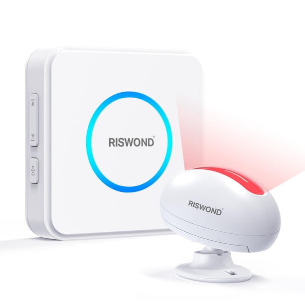 Timbre inalámbrico para puerta con sensor de movimiento AMHEY, 500 m, 35 melodías