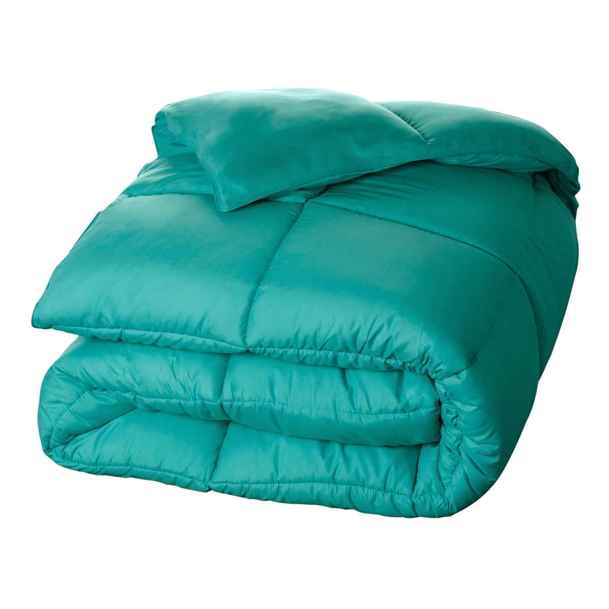 BNM Solid Comforter Down Alternative Bedding, King, Turquoise