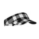 thumbnail image 1 of Balery White And Black Plaid Gorra deportiva con visera ajustable para mujer y hombre (talla única), 1 of 7