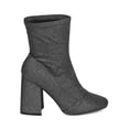 thumbnail image 2 of New Women Cape Robbin Sam-2 Glitter Leatherette Block Heel Bootie, 2 of 6
