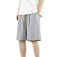 thumbnail image 3 of HVOBTTY Summer Men's Shorts Stylish Solid Straight Leg Comfortable Casual Sport Length Daily Wear, 3 of 5