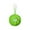 F, variant on Christmas Lime Green Furry Ball Ornaments with Pattern, Soft Long Fabric Balls Pendant with Rope, Christmas Tree Hanging Decorations for Home Party Mantel Wall Decor(E)
