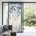 thumbnail image 3 of Blue Eucalyptus Window Privacy Film, Farmhouse Weeping Leaves Linen Static Cling UV Sun Blocking Heat Control Window Tint Day and Night, Non-Adhesive One Way Windows Privacy Cover 35.4''x78.7'', 3 of 7