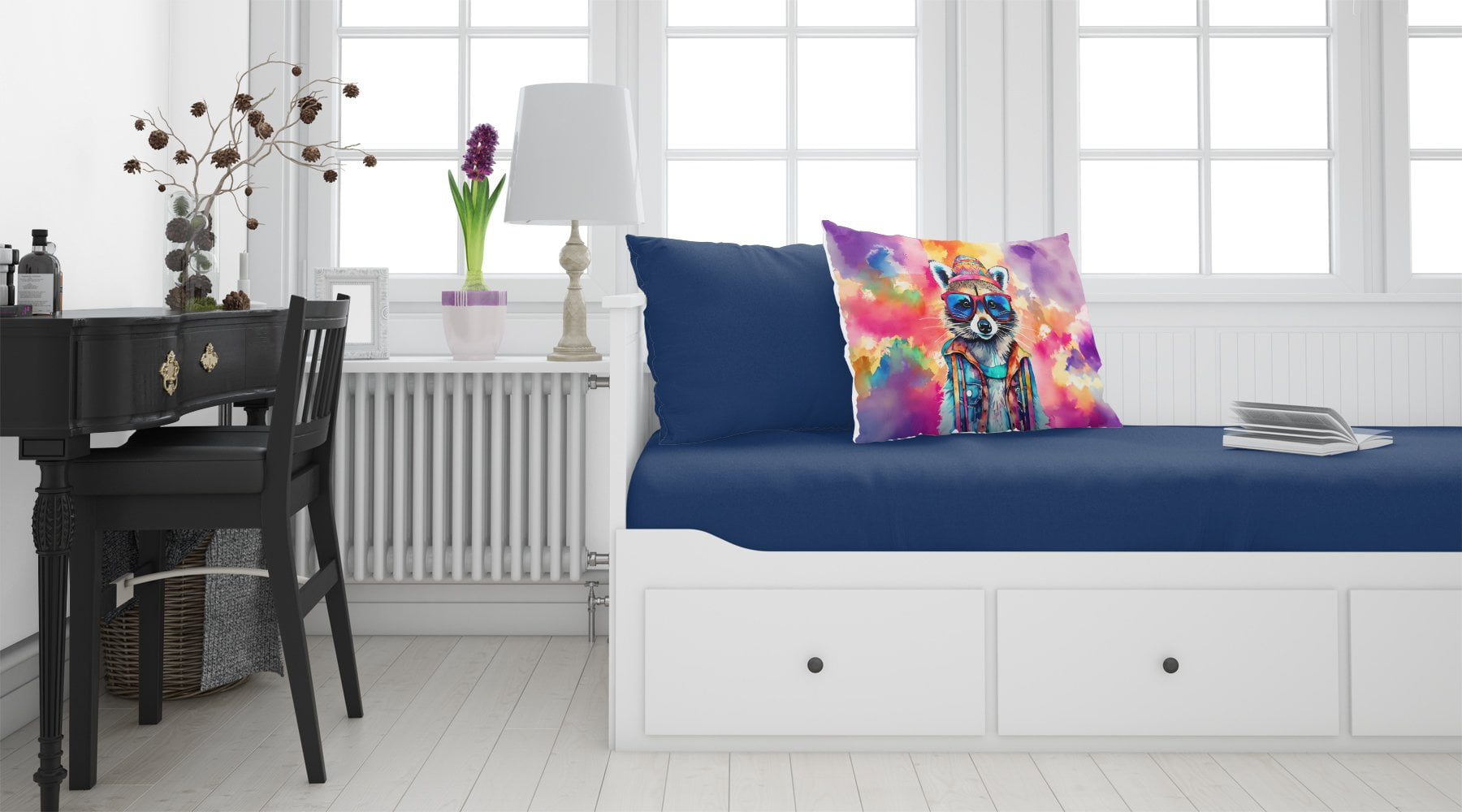 Carolines Treasures DAC4034PILLOWCASE 20.5 x 30 in. Unisex Hippie Animal Raccoon Standard Pillowcase
