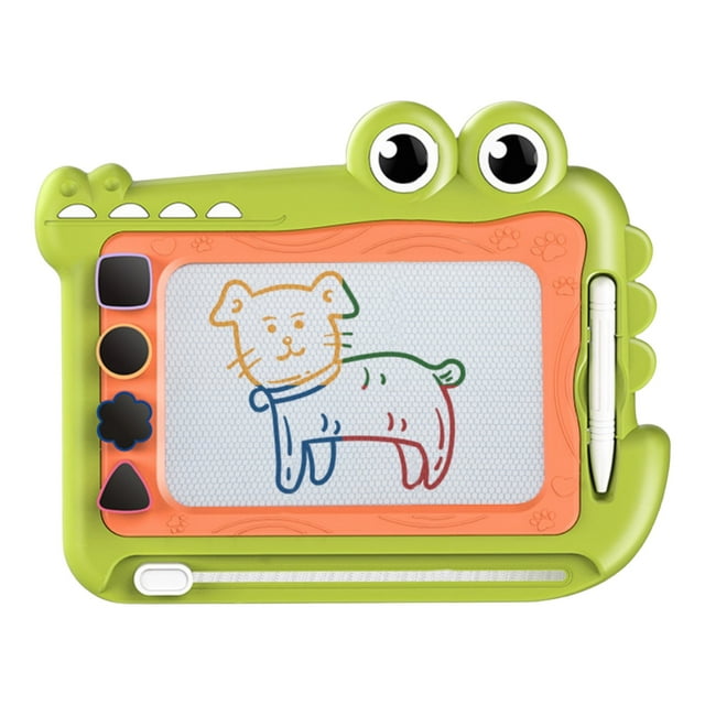 Kids Drawing Board with Magnetic Pen, Stimulates Interest in Painting and Teaches Three Primary Colors, Portable Doodle Board for Travel and Learning, Fun Creative Educational Toy Drawing Board * 1