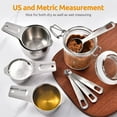 thumbnail image 5 of U-Taste 18/8 Stainless Steel Measuring Cups and Spoons Set of 15 (7 Cups, 7 Spoons, 1 Chart), 5 of 9