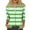 Green, variant on yunLCZ Basic T Shirts Summer Women's Fashion Printed Seven Quarter Sleeve T Shirt