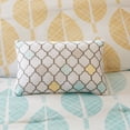 thumbnail image 5 of Madison Park Essentials King Central Park 9-Piece Comforter Set with Cotton Bed Sheets, Yellow/Aqua, 5 of 5