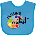 thumbnail image 3 of Inktastic Future Artist with Paints Boys or Girls Baby Bib, 3 of 4