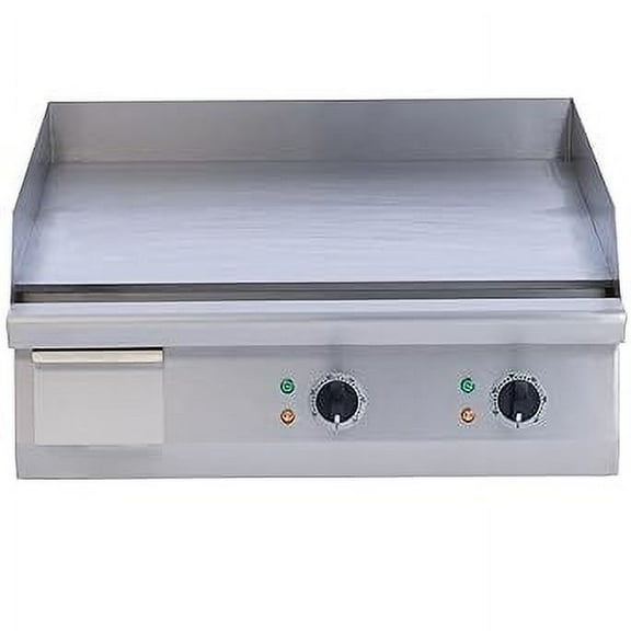 NSF 24 in. Countertop Electric Griddle with Thermostatic Control, Flat Top Grill 3000W 208-240V