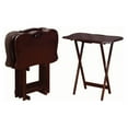 thumbnail image 1 of Coaster Company 5-Piece Tray Table, Merlot, 1 of 2