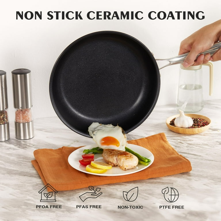 3-Piece Non-Stick Ti-Ceramic Baking Sheets Set 3-Piece Non-Stick Ti-Ceramic Baking Sheets Set