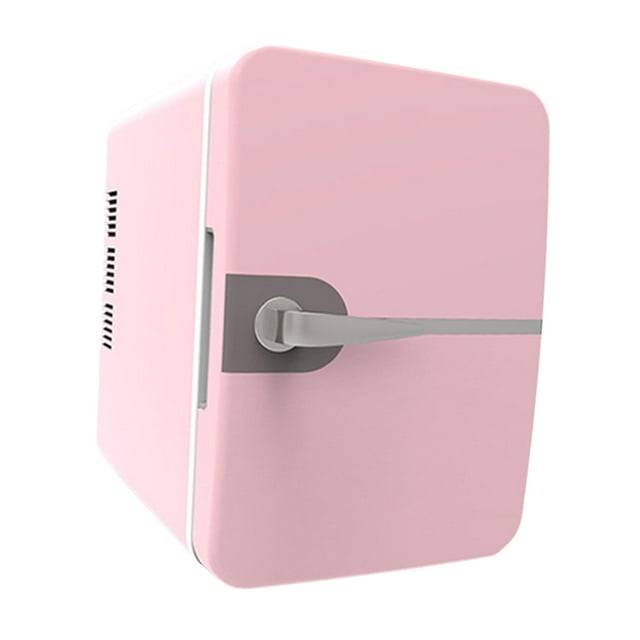 Mini refrigerador portátil para bebidas, refrigerador de una sola puerta con enchufe USB, refrigerador de bebidas para el hogar, lugar pequeño, , rosa