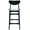 Black, variant on SAFAVIEH Thaxton Curved Mid Back Counter Stool, Black