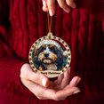 thumbnail image 3 of Bearded Collie Christmas Dog Ornament, Bearded Collie Dog Christmas Decor, Bearded Collie Dog Suncatcher Gift, Xmas Decorations, Dog Gifts, 3 of 4