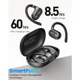 thumbnail image 5 of TOZO AI Translation Open Ear Earbuds, Open Ear Bone Conduction Headphones, 145+ Languages, 60H, Stereo Bass, Touch Control, APP-5EQ, Waterproof Lightweight Sports Headphones for Workout Gym, Office, 5 of 10