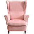 thumbnail image 1 of Piece Wingback Chair Cover Printed Wing Chair Slipcovers Stretch Wingback Armchair Covers Furniture Protector with Elastic Bottom for Living Room Bedroom Wingback Chair, 1 of 7