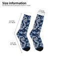thumbnail image 2 of Kdxio Dragons Print Children's Socks for Daily Wear and Sports Use Colorblock Mid-Calf Design Breathable Material, 2 of 5