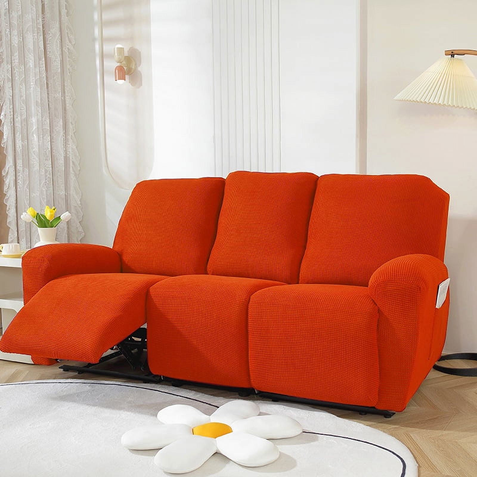 Easy-Going 3-Seat Sofa Recliner Cover, Reversible, Anti-Slip