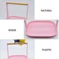 thumbnail image 6 of 2-in-1 Wooden Bird Training Stand & Perch with Tray Portable Lightweight Tabletop Parrot Feeding Station for Parakeets Conures Lovebirds Cockatiels Finches Indoor Small Bird Activity Playstand, 6 of 8