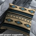 thumbnail image 2 of Homewish Southwestern Aztec Geometric Fabric by the Yard 1 Yard,Rustic Western Home Decor Fabric by the Yard,Brown Beige Blue Sewing Fabric For Adult,Ultra Soft Home Decor, 2 of 6