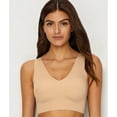 thumbnail image 2 of Calvin Klein Invisibles Lightly Lined V-Neck Bralette, Bare, XLarge, 2 of 4