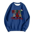 thumbnail image 1 of WEAIXIMIUNG Sweat-Shirt pour Femmes Zip Noir Manches Longues Mode Décontractée Col Rond Imprimé de Noël Hoodie Léger, 1 of 2