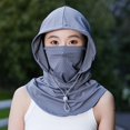 thumbnail image 3 of Women's UV Protection Balaclava Hat with Neck Guard & Face Mask for Cycling, Travel & Outdoor Activities, 3 of 7