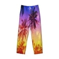 thumbnail image 4 of Bingfone Palm Trees At Sunset Mens All Over Print Sleep Pajama Pants-Medium, 4 of 9