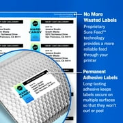 Avery Shipping Labels, 2 x 4, Paper, White, TrueBlock®, Laser/Inkjet, 100 Labels (18163)