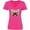 Hot Pink, variant on Inktastic French Bulldog Dog Women's V-Neck T-Shirt