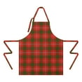 thumbnail image 2 of Red Green Checkerboard Checkered Pattern Apron-Garden Aprons for Women with Pockets-Cotton Linen Waterproof Kitchen Cooking Gardening Aprons Adjustable for Kitchen,Cooking,BBQ and Salon 33x27 Inch, 2 of 7
