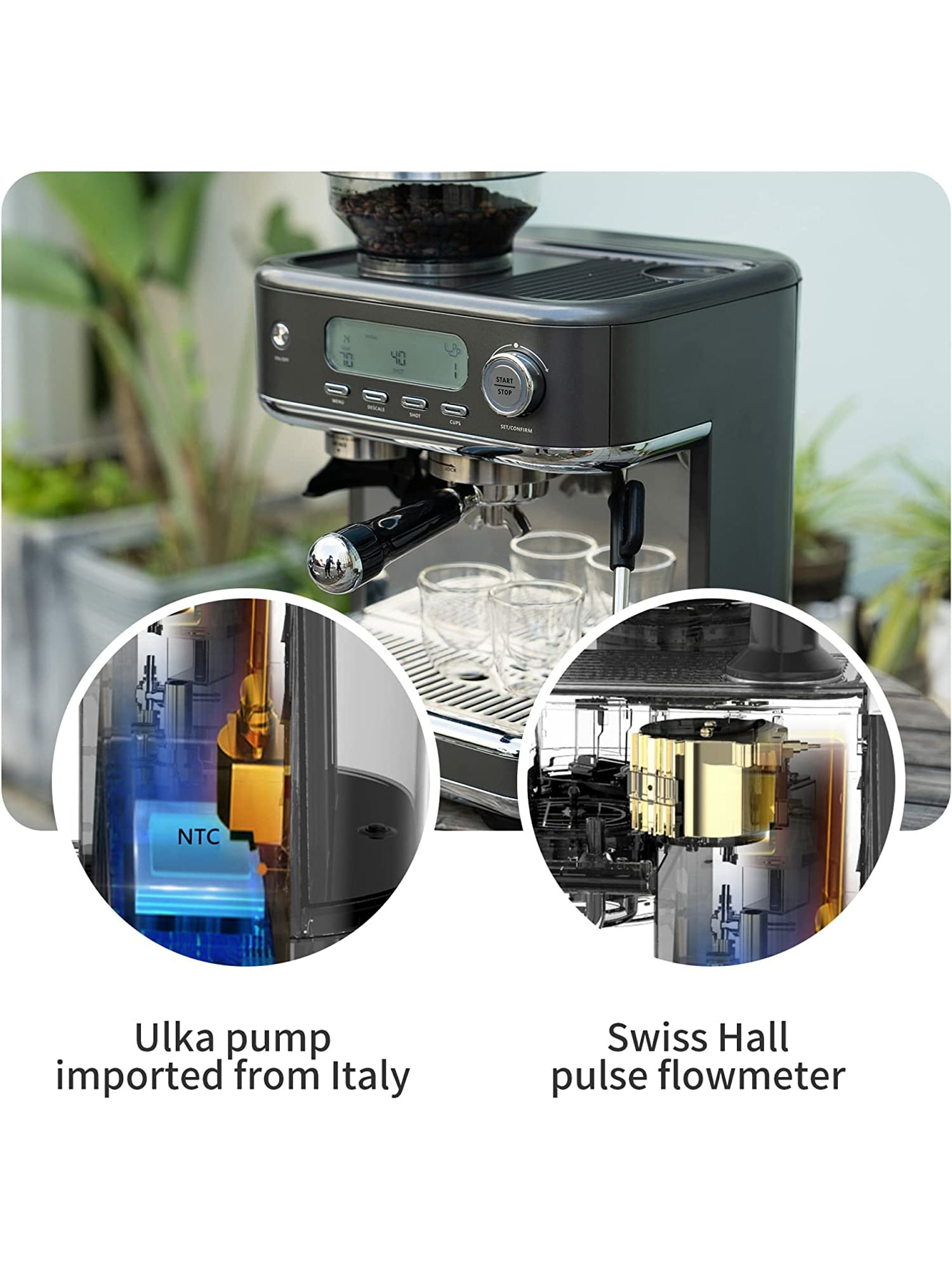 The Best Coffee Machine for Offices Aqua Cafe (gray version)