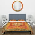thumbnail image 3 of Designart 'Moroccan Orange Tiles Collage II' Cottage Duvet Cover Set, 3 of 4
