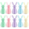 thumbnail image 4 of 5Pcs Easter Hare Honeycomb Decorations Foldable Paper Honeycomb Ornament for Tabletop Ceiling Display Home Decoration, 4 of 17