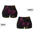 thumbnail image 5 of Fotbe Butterfly Seamless Shorts, Womens Workout Shorts High Waist Stretch Booty Short for Gym/Yoga/Running/Biking-Large, 5 of 9