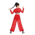 thumbnail image 2 of vastwit Kids Girls Hip Hop Street Dance Outfit Jazz Performance Crop Top Vest Checkered Mesh Jogger Pants Set Red 14, 2 of 7