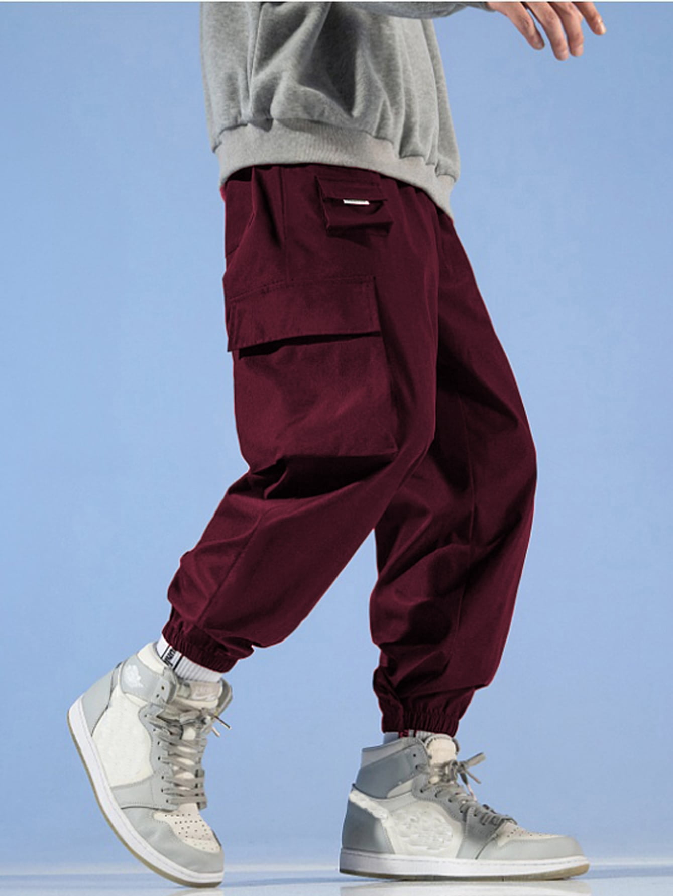 Men Flap Pocket Cargo Pants XXL(14 