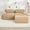 Camel, variant on Howcool 80" Modern Corduroy Boneless Love Seat Couches with 1 Ottoman,2 Seater Large Sectional Couches for Living Room,Cloud Modular Sectional Sofa,Memory Foam, Extra Deep Loveseat,No Assembly,Green