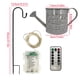 thumbnail image 4 of Fiudx Ducha de Luz de Estrellas, Regadera Decorativa para Jardín, Cable de Cobre, Led Blanco Cálido, Luz a Pilas, Foco para Jardín Exterior, Ambiente Nocturno para Patio, Soporte de 80 Cm, Incluye So, 4 of 6