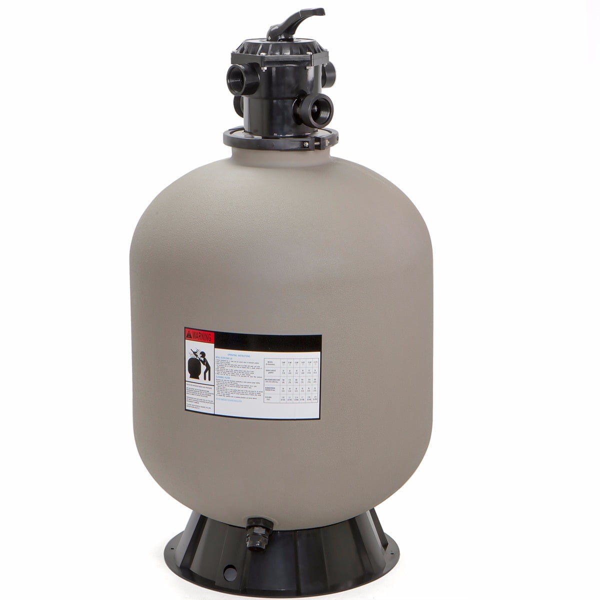 XtremepowerUS 24" Sand Filter Pump, Xtremepower Pool Pump for In-Ground & Above Ground Pools, 7-Way Valve