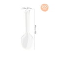 200Pcs Disposable Plastic Spoons Plastic Tableware Cutlery Clear