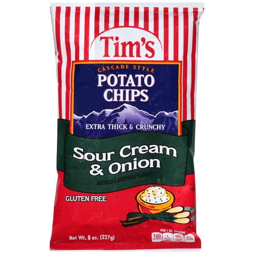 Tims Sour Cream & Onion Potato Chips 8 Oz.