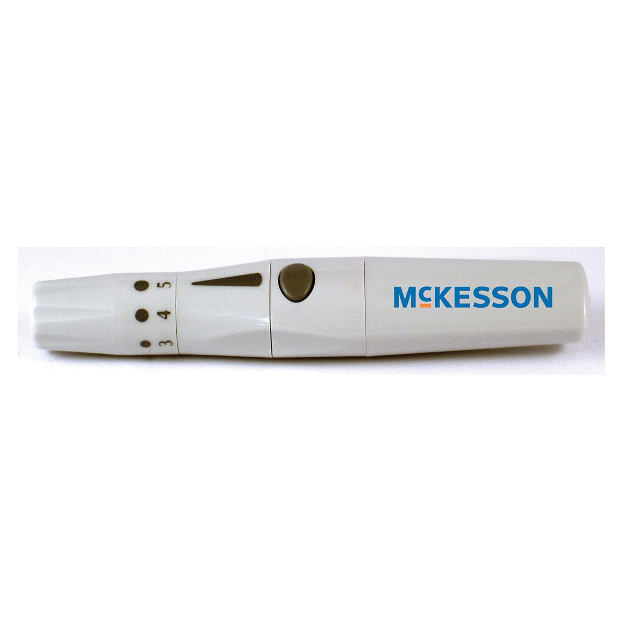 McKesson Lancing Device Adjustable Depth Lancet Needle Multiple Depth
