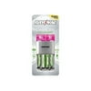 Rayovac Platinum - 3-5 hr battery charger - (for 4xAA/AAA) 2 x AA type - NiMH - with 2 x AAA NiMH batteries